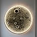Realistic Resin Moon Wall LampMoon Wall Light, Moon Light Wall Decor for Kids' Room Decor | Living Room Lighting | Mood Lighting