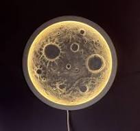 Realistic Resin Moon Wall LampMoon Wall Light, Moon Light Wall Decor for Kids' Room Decor | Living Room Lighting | Mood Lighting