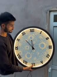 Moon Clock – Artistic LED Wall Décor ||₨ 4,500